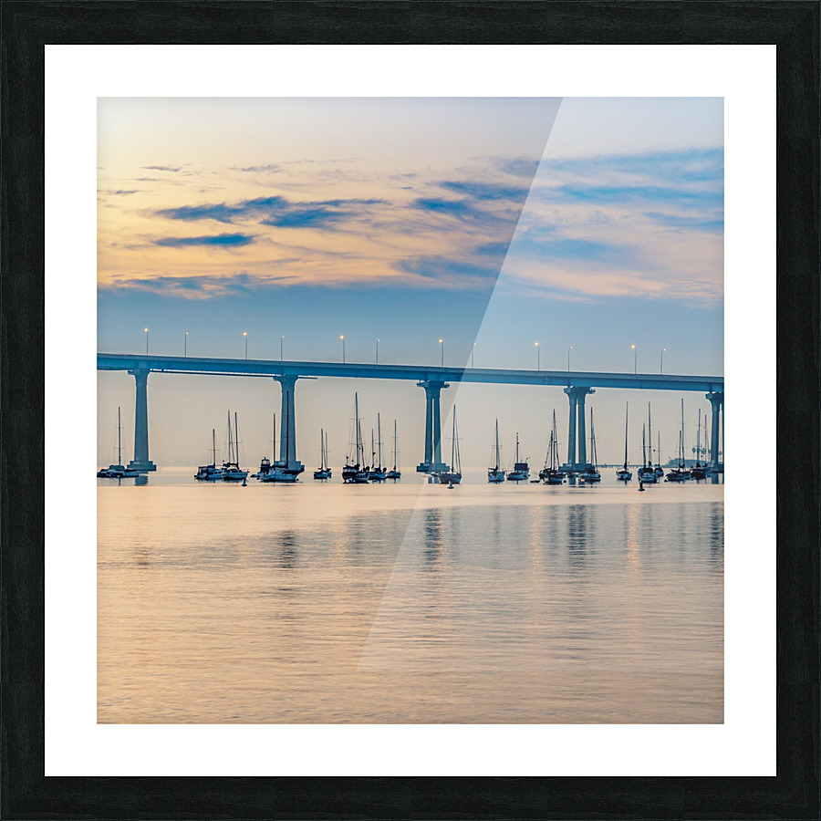 Boat Bridge Picture Frame print