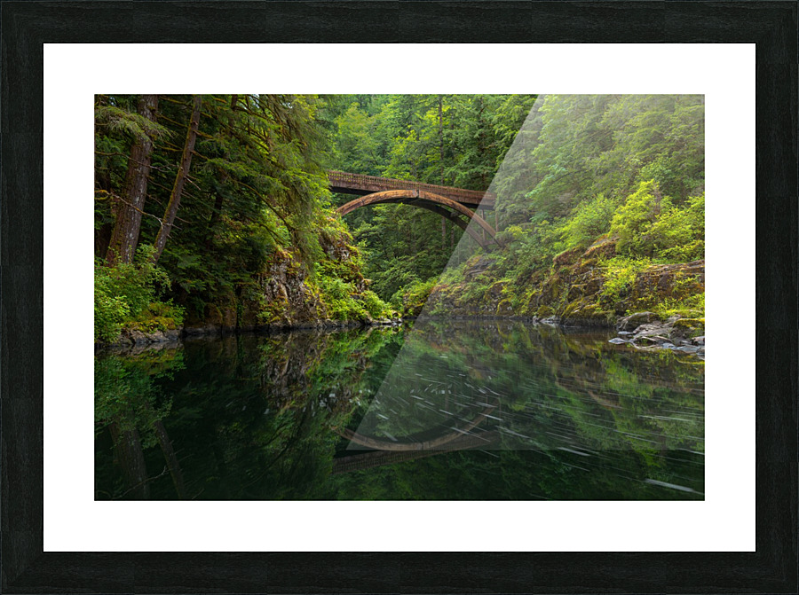 Wooden Bridge Picture Frame print