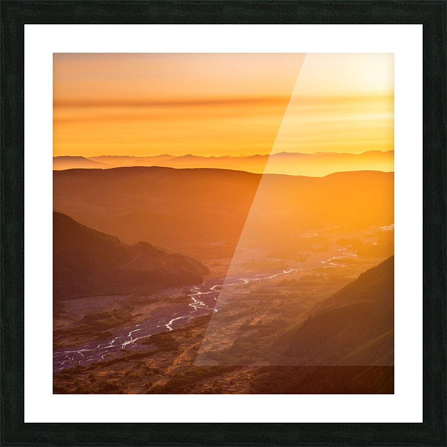 Water and Fire Picture Frame print