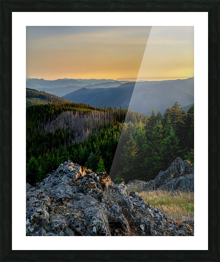 Mountain Layers Picture Frame print
