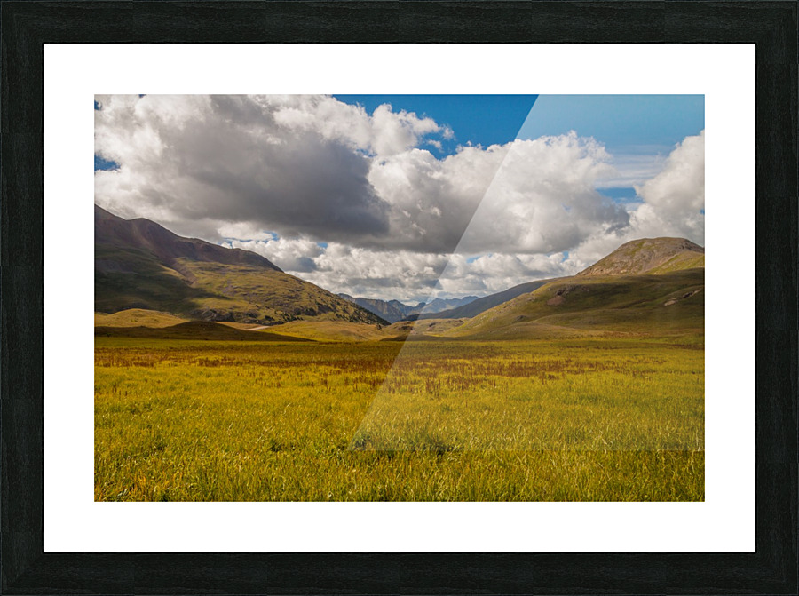 Green Plateau Picture Frame print