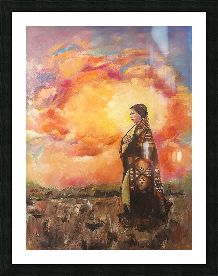 Her Light Picture Frame print