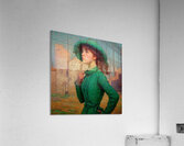 A Portrait in Green Acrylic Print