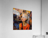 Expression in Orange Acrylic Print