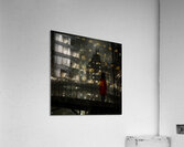 The Girl in Red at the Edge of Night Acrylic Print