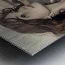 She Drives Through Poetry Metal print