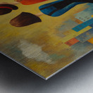 Red and Blue Metal print