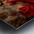 Draped in Fire Metal print