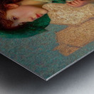 A Portrait in Green Metal print