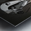 Dark Geometry Metal print