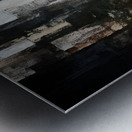 Gold and Blue Metal print