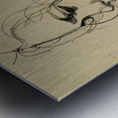 Inked with Uncertainty Metal print