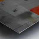 Burnt Orange Silence Metal print