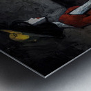 Stillness in Scarlet Metal print