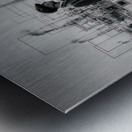 The Lines of Industry Metal print