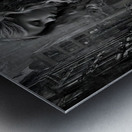 A Question in Gray Metal print