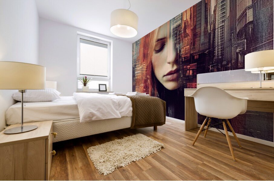 The Skyline Within Mural print