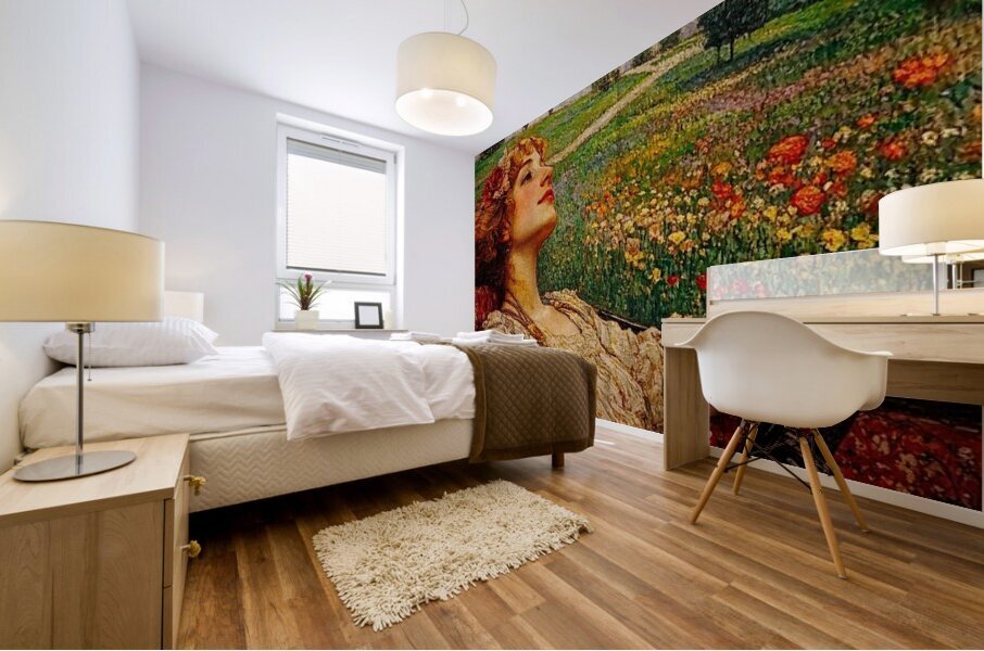 Through Dreams and Wildflowers Mural print