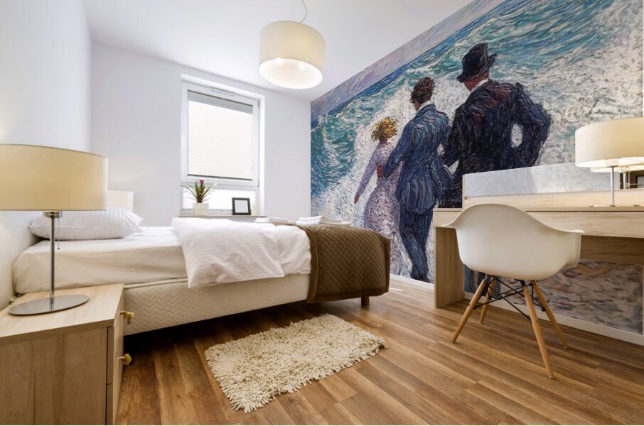 Through Painted Oceans Mural print