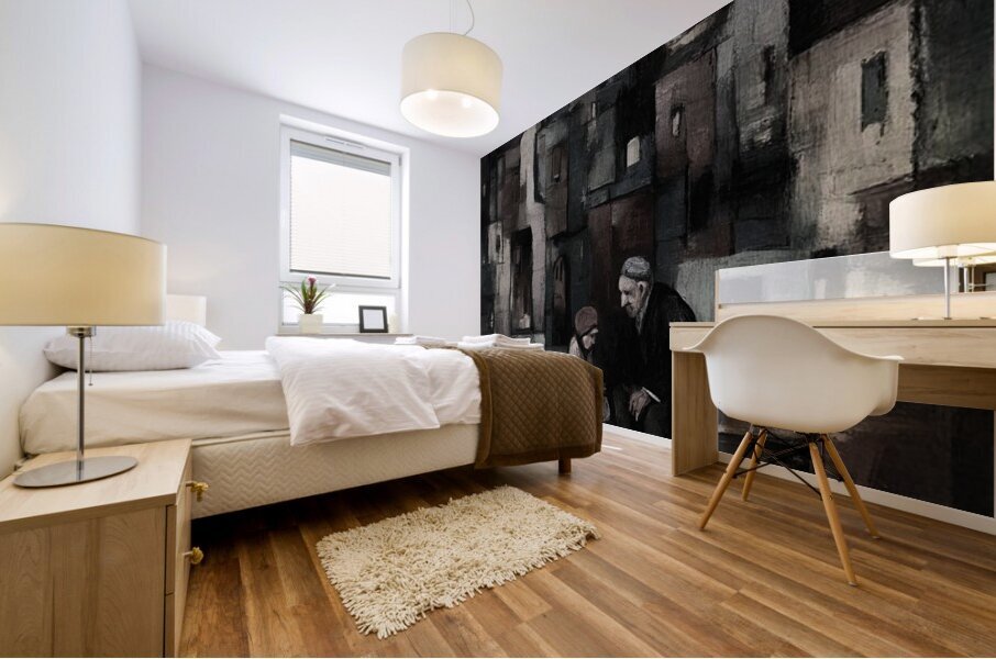 Listening to Old Stories Mural print