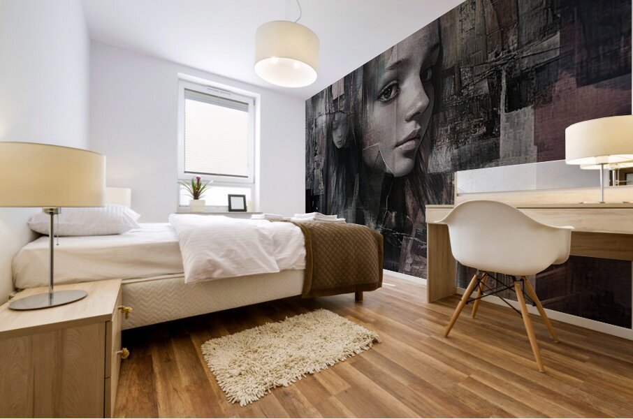 The Past Behind Me Mural print