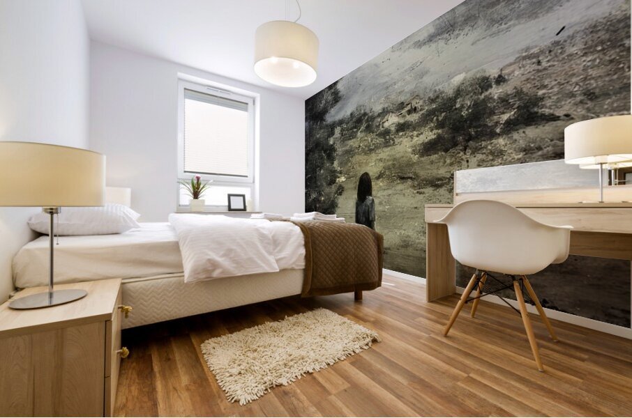 The Distant Unsaid Mural print