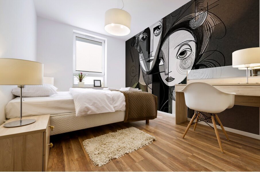 Dark Geometry Mural print
