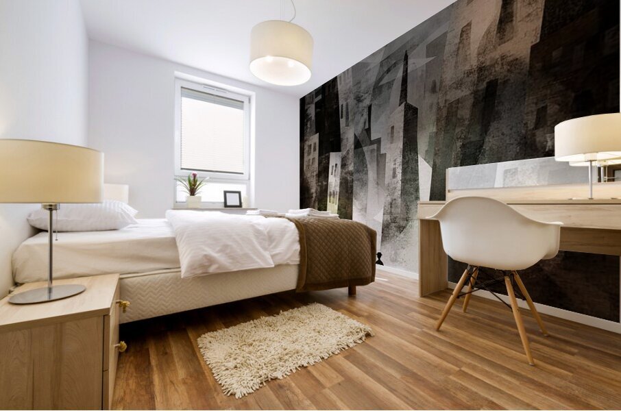 Between Crooked Towers Mural print