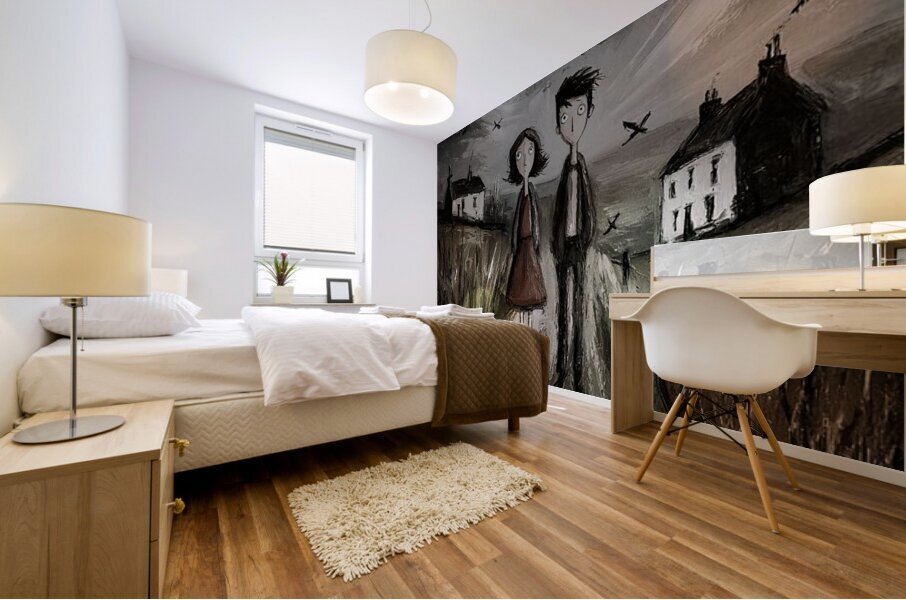 Where the Field Ends Mural print