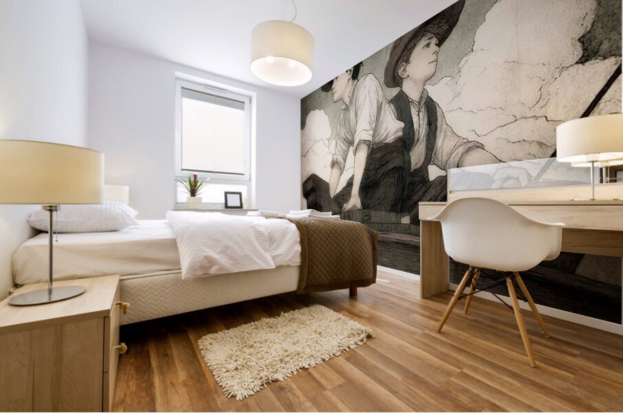 The Edge of Boyhood Mural print