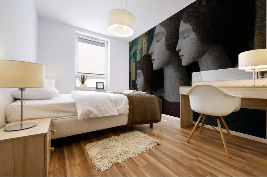 Becoming Still Mural print