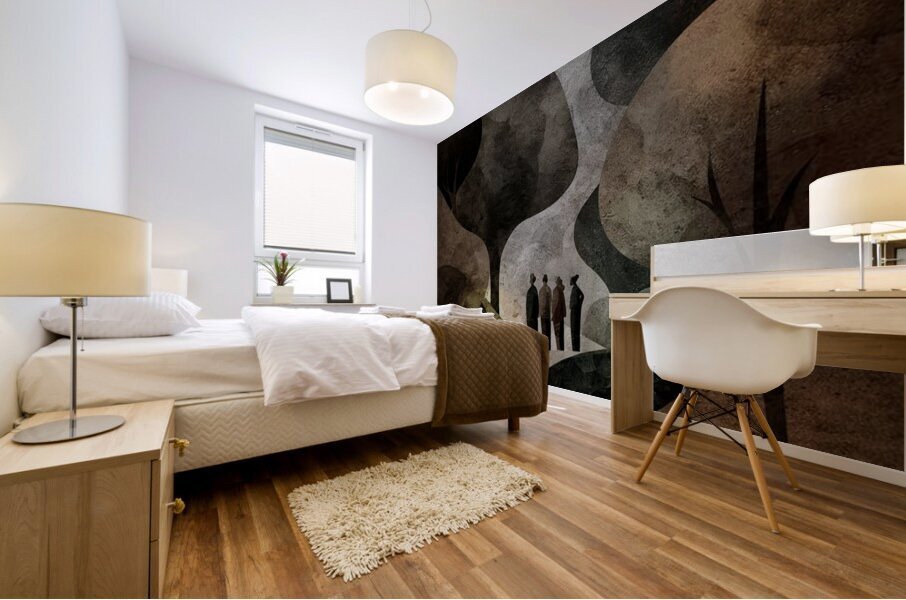 Between Shadow and Light Mural print