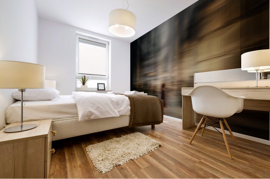 Where Time Blurs Mural print