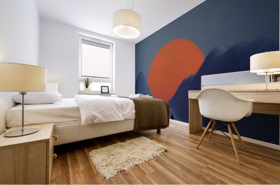 Beneath a Watching Sun Mural print