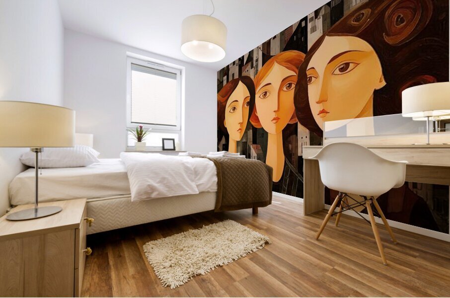 City of Three Minds Mural print