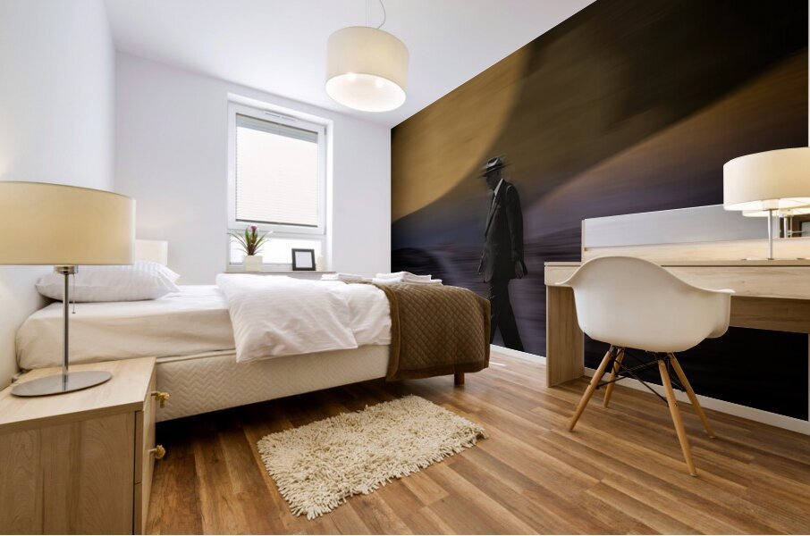 Crossing the Quiet Divide Mural print