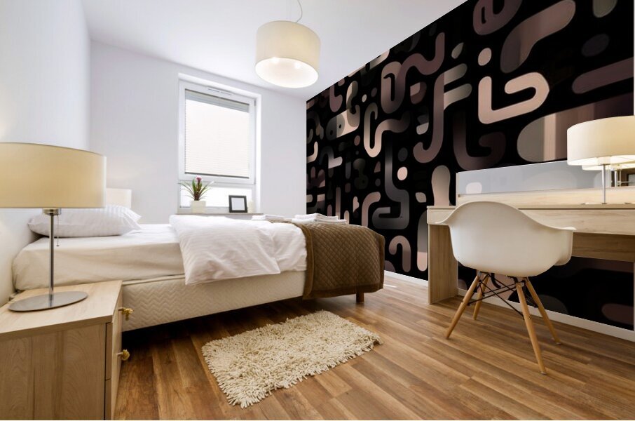 The Language of Curves Mural print