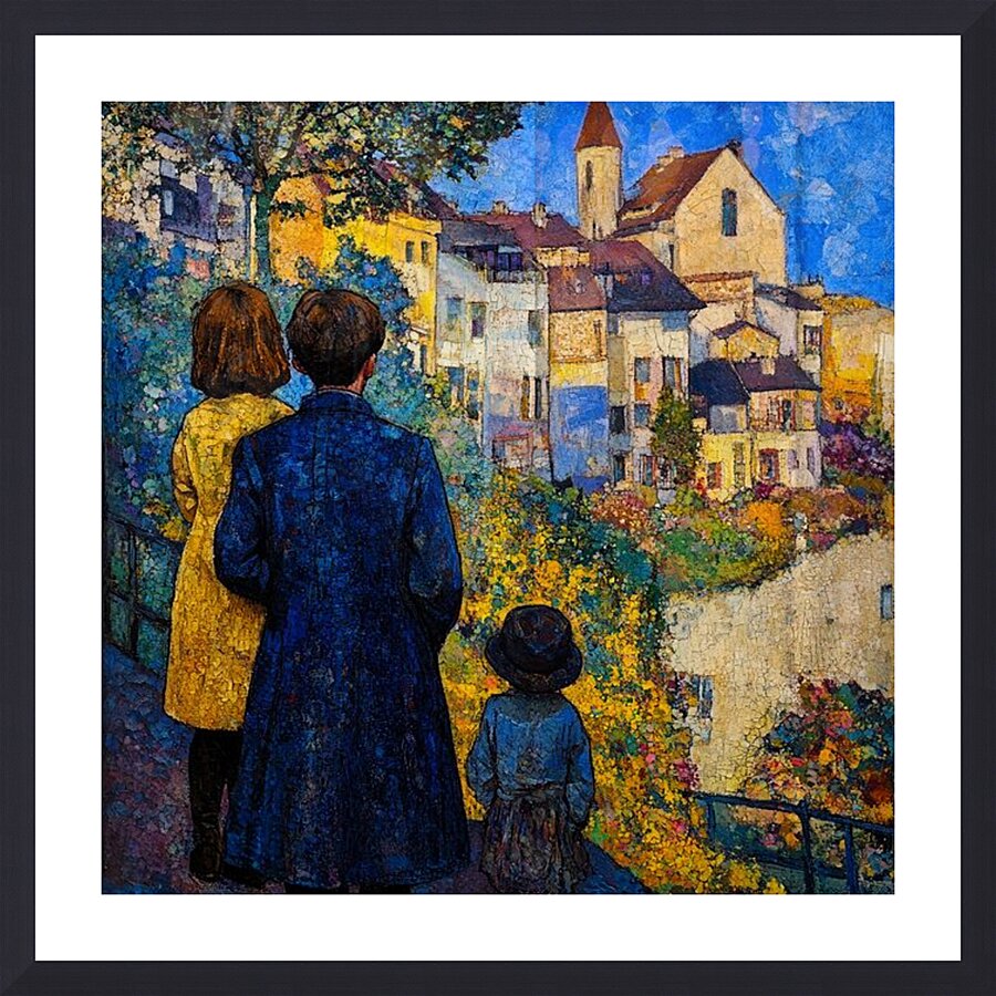 Mystic Town Picture Frame print