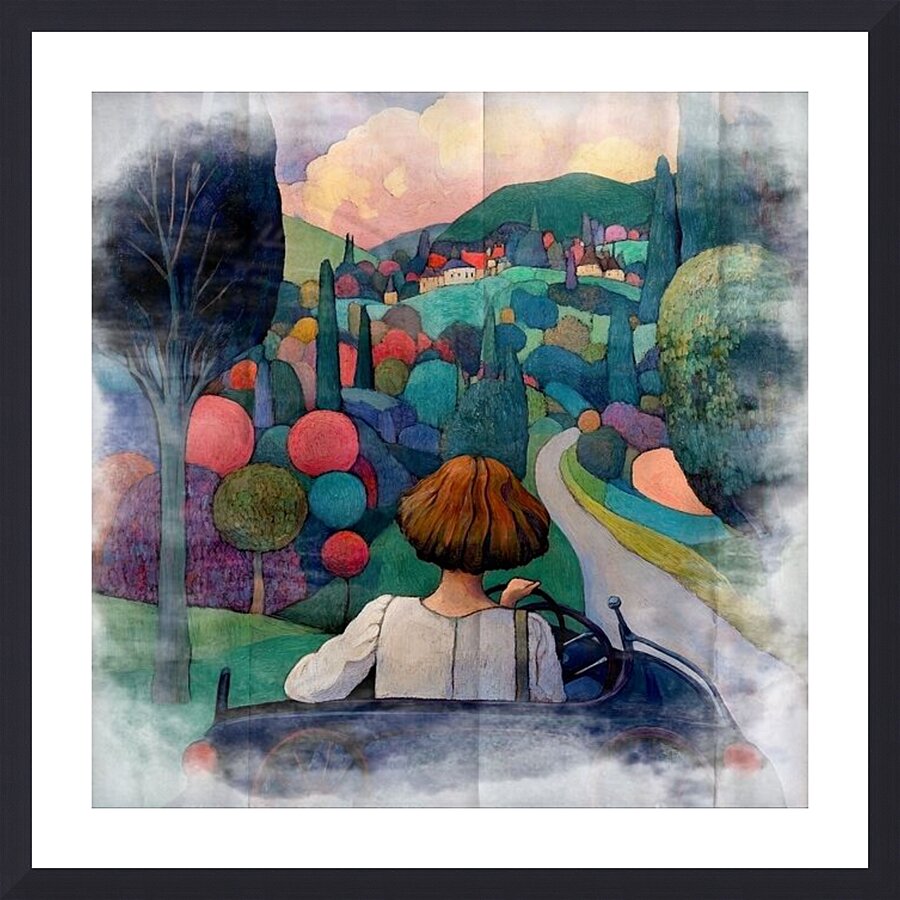 Mystic Drive Picture Frame print