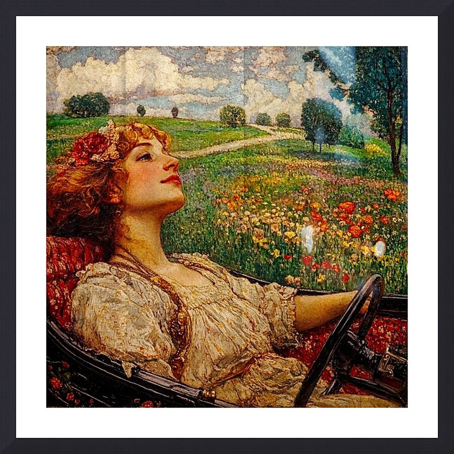 Through Dreams and Wildflowers Picture Frame print