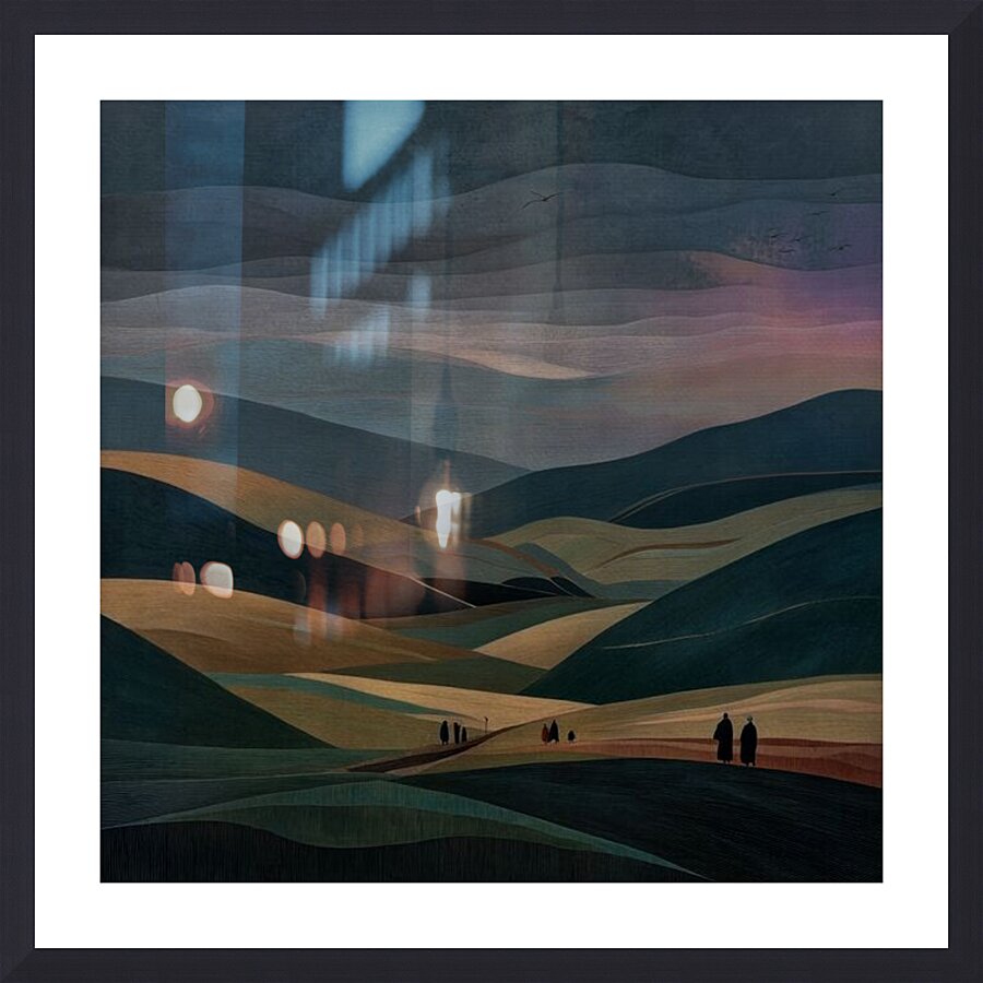 The Pilgrimage Picture Frame print