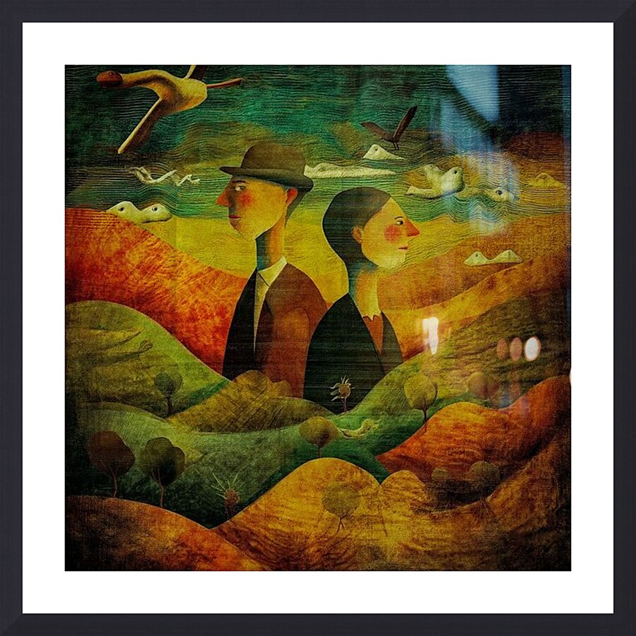 Melancholy in Full Color Picture Frame print