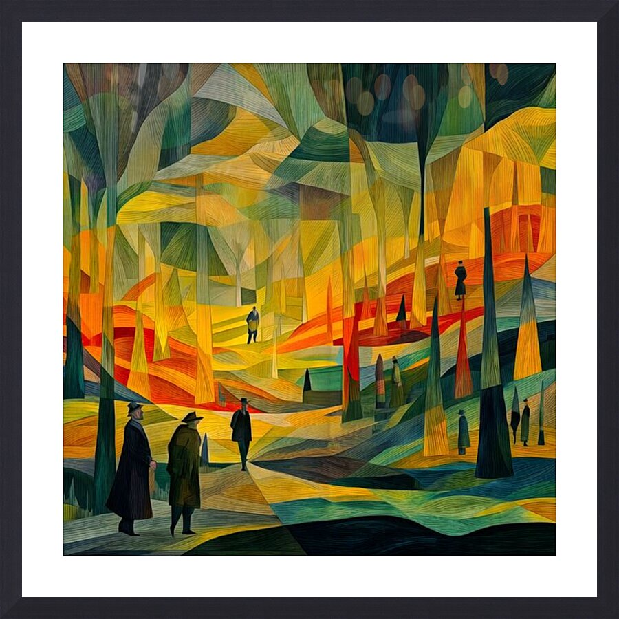 Painted Scenes Picture Frame print