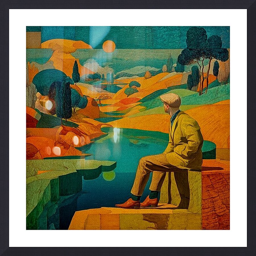 Beneath a Turquoise Sky Picture Frame print