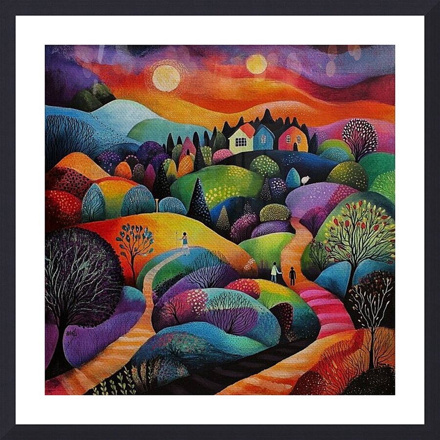 Valley of Two Suns Picture Frame print