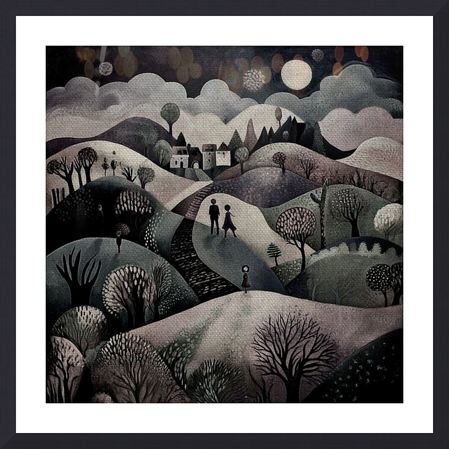 When Shadows Wander Picture Frame print