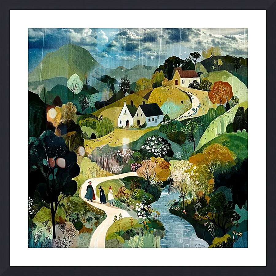 Whispers on the Hill Picture Frame print