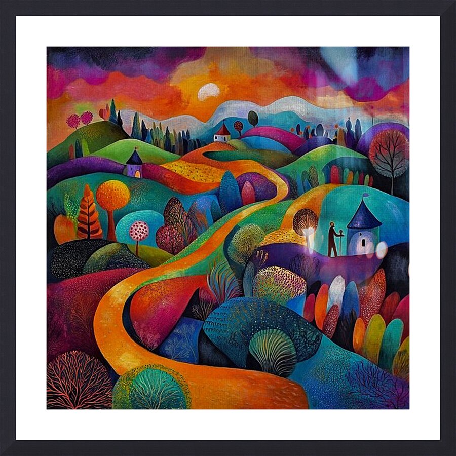 Wanderer’s Path Picture Frame print