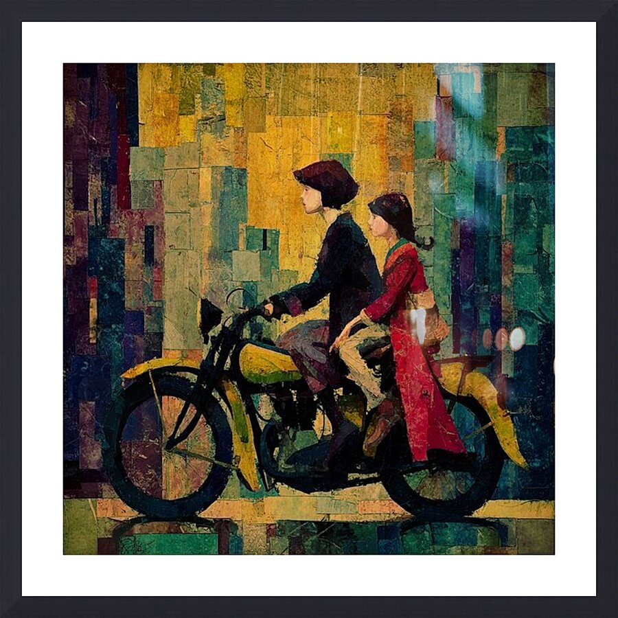 The Yellow Machine Picture Frame print