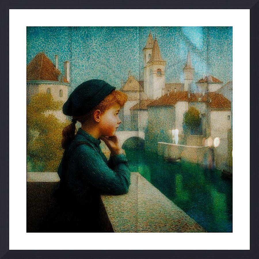 Through Her Eyes a Painted City Picture Frame print